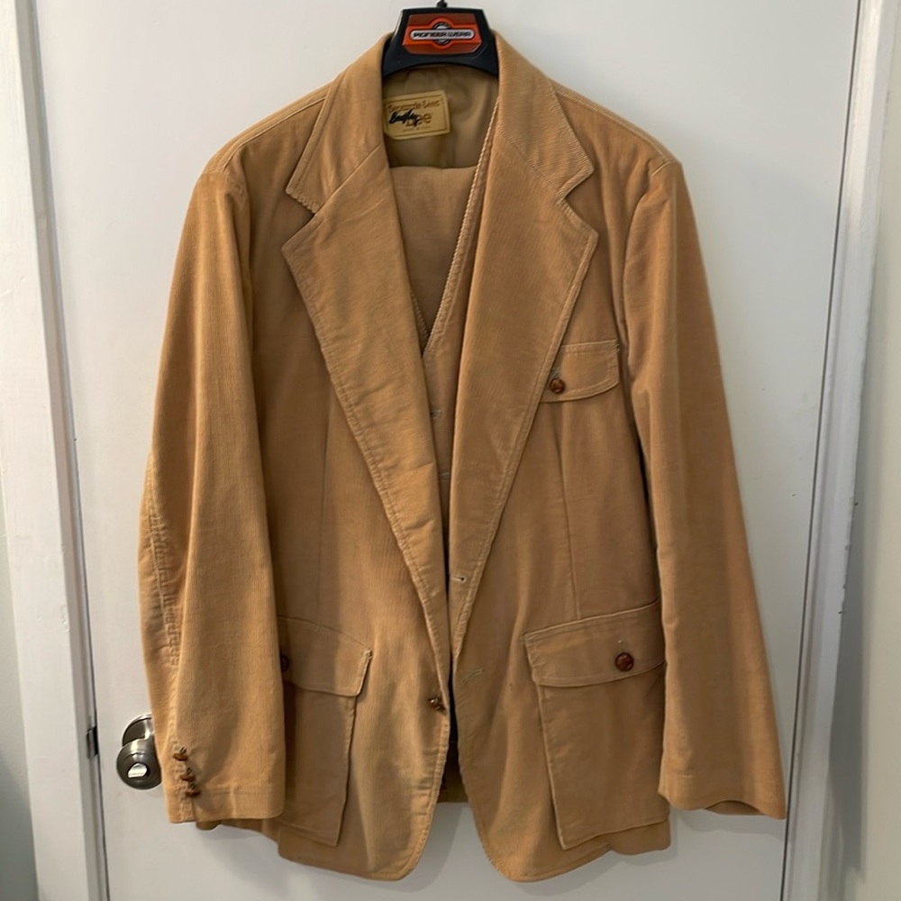 Vintage Three-Piece Lee Corduroy Suit